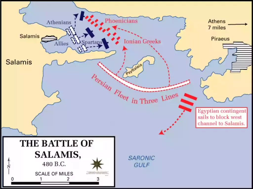 Battle of the Salamis Map